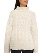 Theory Felte Mixed Cable Stitch Sweater