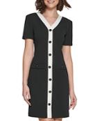 Karl Lagerfeld Paris Button Front Dress