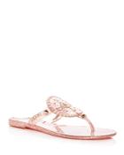 Jack Rogers Sparkle Georgica Jelly Thong Sandals