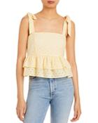 Lost And Wander Sunset Soiree Peplum Top