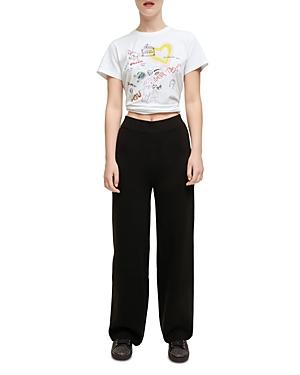 Maje Knit Wide Leg Pants
