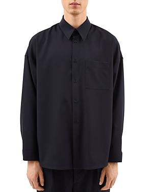 Marni Tropical Wool Relaxed Fit Button Down Shirt