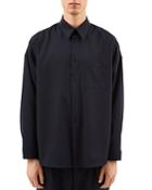 Marni Tropical Wool Relaxed Fit Button Down Shirt