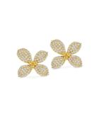 Bloomingdale's Diamond Pave Flower Stud Earrings In 14k Yellow Gold, 0.80 Ct. T.w. - 100% Exclusive