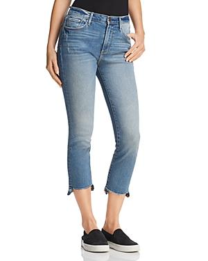 Aqua Cropped Step-hem Jeans In Medium Indigo - 100% Exclusive