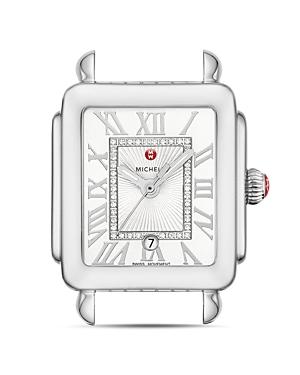Michele Deco Madison Mid Stainless-steel Diamond White Dial Watch Head, 29mm X 31mm