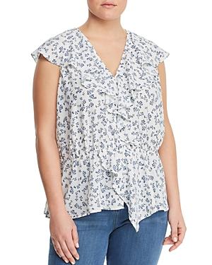 1.state Plus Afternoon Bouquet Peplum Top