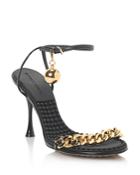 Bottega Veneta Women's Round Toe Chain & Ball Embellished High Heel Sandals