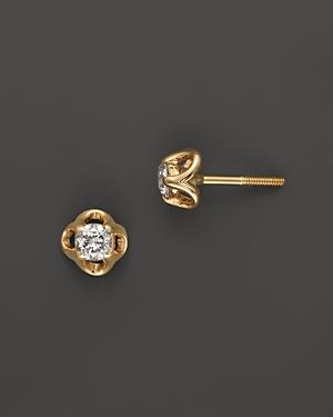 Diamond Mini Stud Earrings In 14k Yellow Gold, 0.20 Ct. T.w. - 100% Exclusive