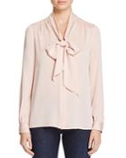 Milly Tie Neck Blouse