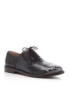 Marc Jacobs Clinton Snake-embossed Lace Up Oxfords