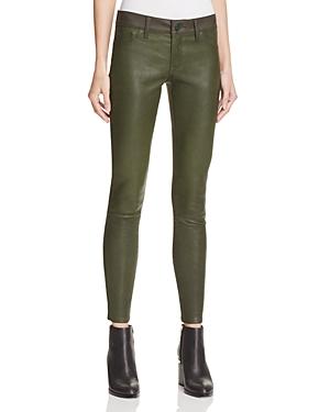Dl1961 Emma Faux Leather Power Legging Pants In Pine