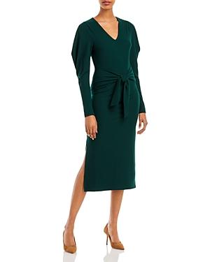 Aqua Ruffle Sleeve Midi Dress - 100% Exclusive