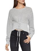 Bcbgmaxazria Lace-up Cropped Sweater