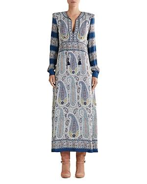 Etro Printed V Neck Shift Dress