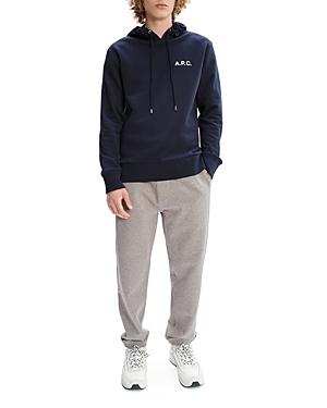 A.p.c. Leonard Organic Cotton Logo Print Regular Fit Hoodie