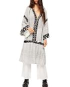 Free People Vagabond Cotton Embroidered Tunic