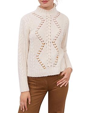 Gerard Darel Lola Cable Knit Sweater
