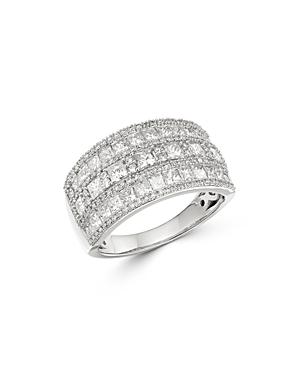 Bloomingdale's Diamond Multi-row Band In 14k White Gold - 100% Exclusive