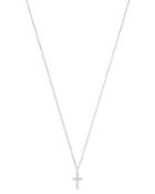 Bloomingdale's Micro-pave Diamond Mini Cross Necklace In 14k White Gold, 0.08 Ct. T.w. - 100% Exclusive