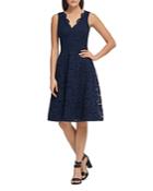 Donna Karan Lace Fit-and-flare Dress