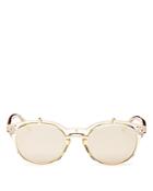 Quay Women's Penny Royal Oval Flip-up Sunglasses, 47mm