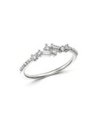 Bloomingdale's Diamond Scatter Stacking Ring In 14k White Gold, 0.25 Ct. T.w. - 100% Exclusive
