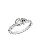 Bloomingdale's Diamond Bezel Cluster Ring In 14k White Gold, 0.60 Ct. T.w. - 100% Exclusive