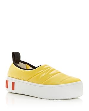 Marni Women's Paw Quilted Platform Slip On Sneakers