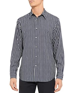 Theory Noll Vestal Print Regular Fit Button Down Shirt