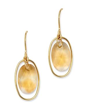 Bloomingdale's Citrine Oval Drop Earrings In 14k Yellow Gold - 100% Exclusive