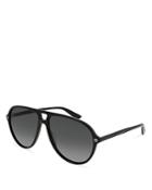 Gucci Polarized Oversize Aviator Sunglasses, 59mm