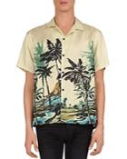 The Kooples Summer Palms Regular Fit Shirt