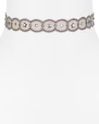 Chan Luu Swarovski Crystal & Lace Choker Necklace, 10.5