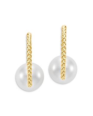 Mastoloni 18k Yellow Gold And Cultured Freshwater Pearl Earrings