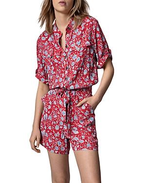 Zadig & Voltaire Cookis Floral Print Romper