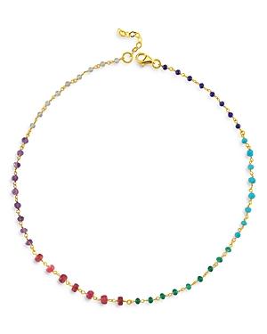 Maison Irem 18k Gold Bead Spectrum Necklace, 16.5-18