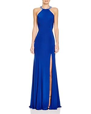 Faviana Couture Embellished Neck Gown