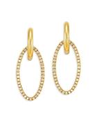 Bloomingdale's Diamond Oval Drop Earrings In 14k Yellow Gold, 0.33 Ct. T.w. - 100% Exclusive