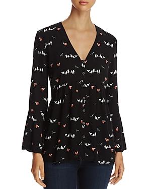 4our Dreamers Bird-print Blouse