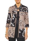 Misook Floral Knit Jacket