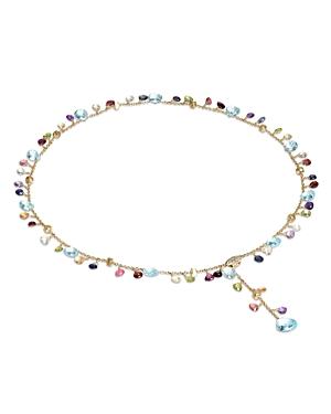 Marco Bicego 18k Yellow Gold Paradise Diamond And Mixed Gemstone Lariat Necklace, 17