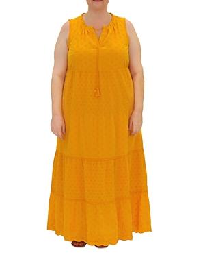 Daniel Rainn Plus Eyelet Maxi Dress