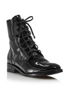 Freda Salvador Women's Patent-leather Combat Boots