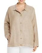 Eileen Fisher Plus Organic Linen Jacket