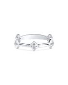 De Beers Forevermark Icon Station Band With Diamond Accents In 18k White Gold
