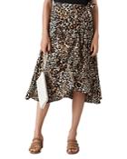 Whistles Leopard Print Wrap Skirt