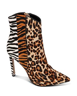 Kenneth Cole Women's Riley Mixed Animal-print Western Booties