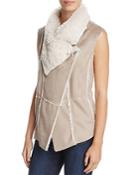 Cupcakes And Cashmere Arden Faux Shearling Vest