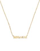 Kate Spade New York Love You, Mom Cubic Zirconia Best Mom Pendant Necklace In Gold Tone, 17-20
